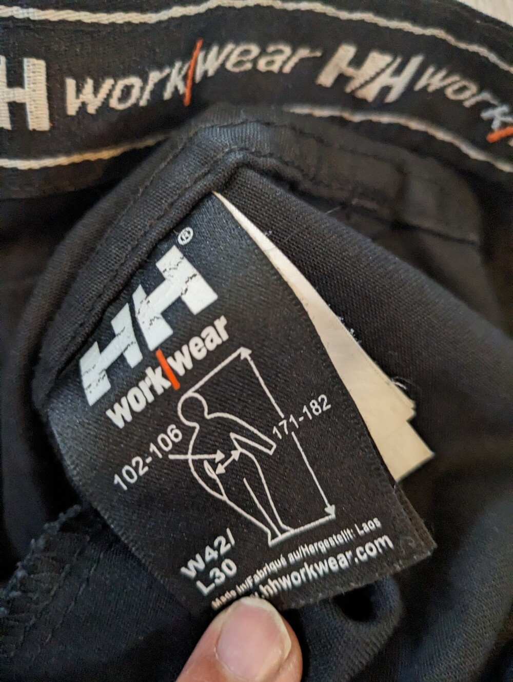 Helly Hansen Lightweight Work Gear Cargo Pants Cotton Blend Size 41x30 Utility - Picture 10 of 12